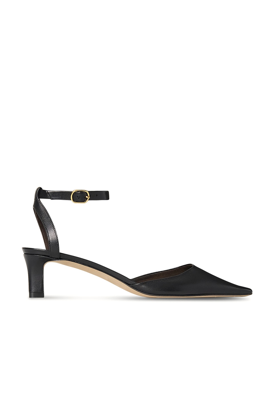Image 1 of The Row Carla Ankle Strap 45 in Black