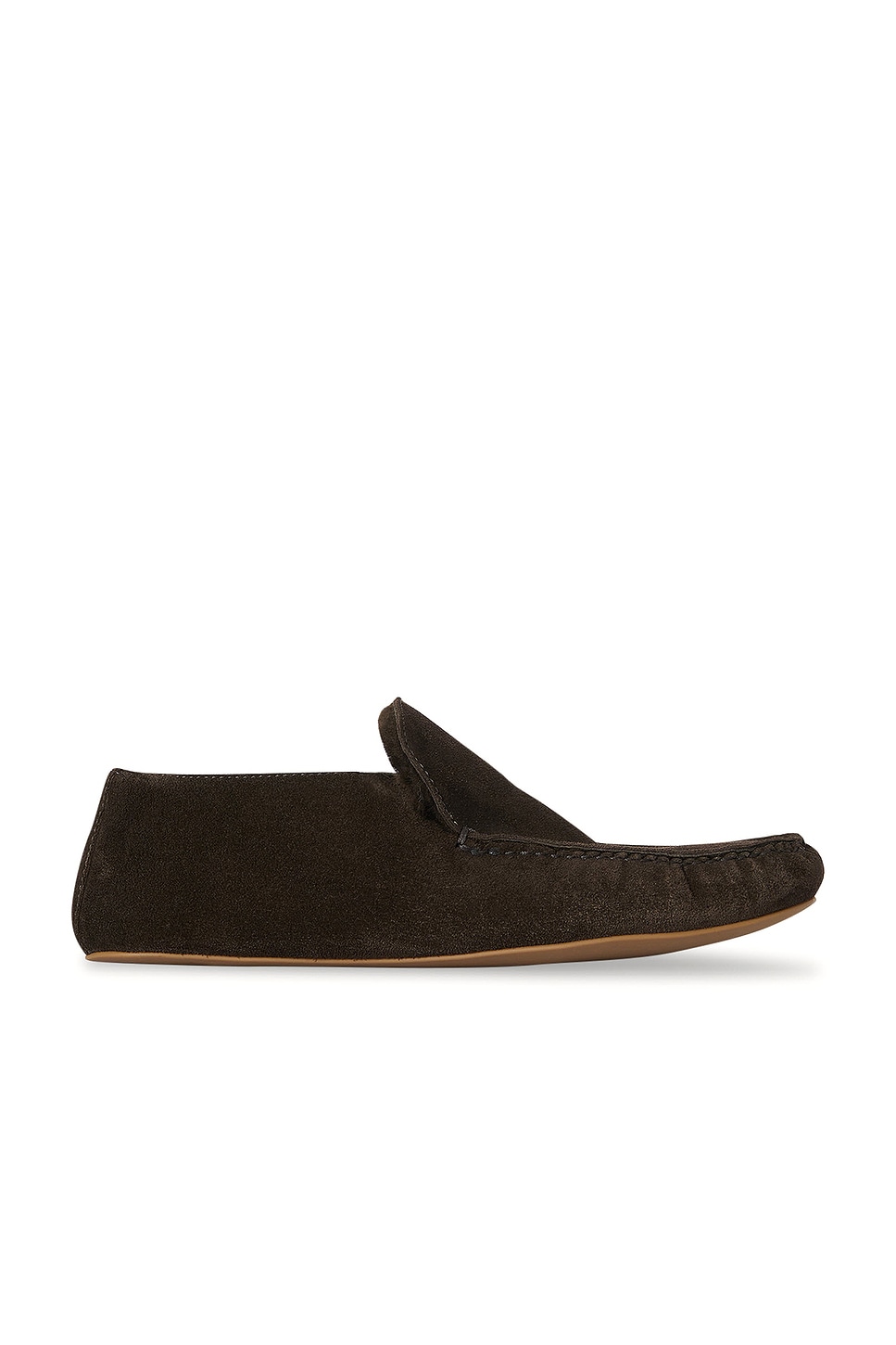 Image 1 of The Row Leo Loafer in Lacquer Brown