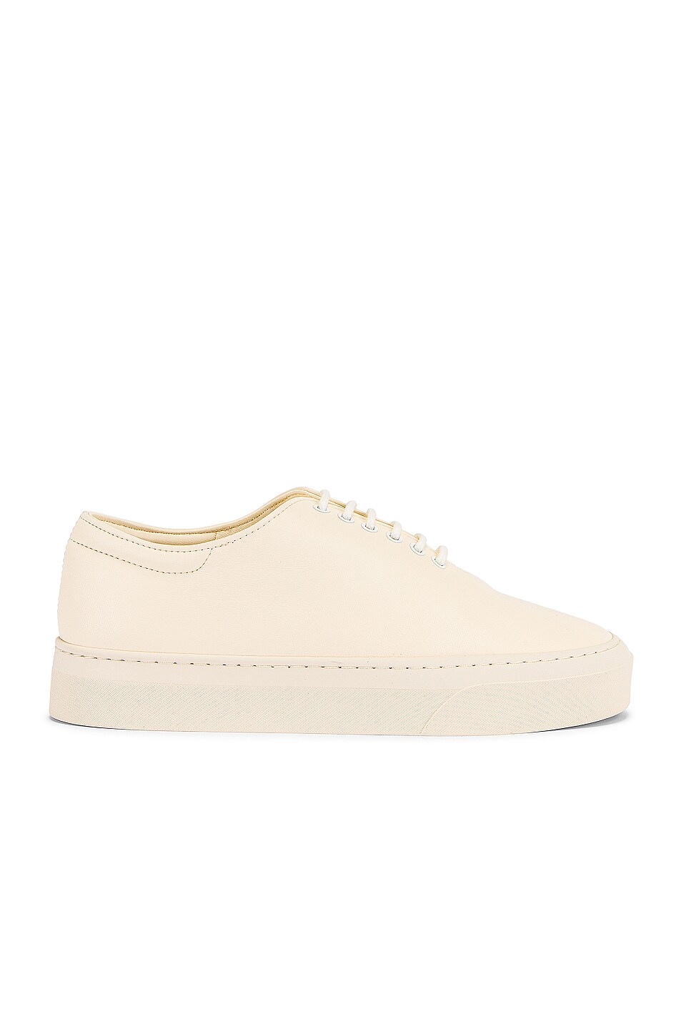 Image 1 of The Row Marie H Lace Up Sneakers in Milk