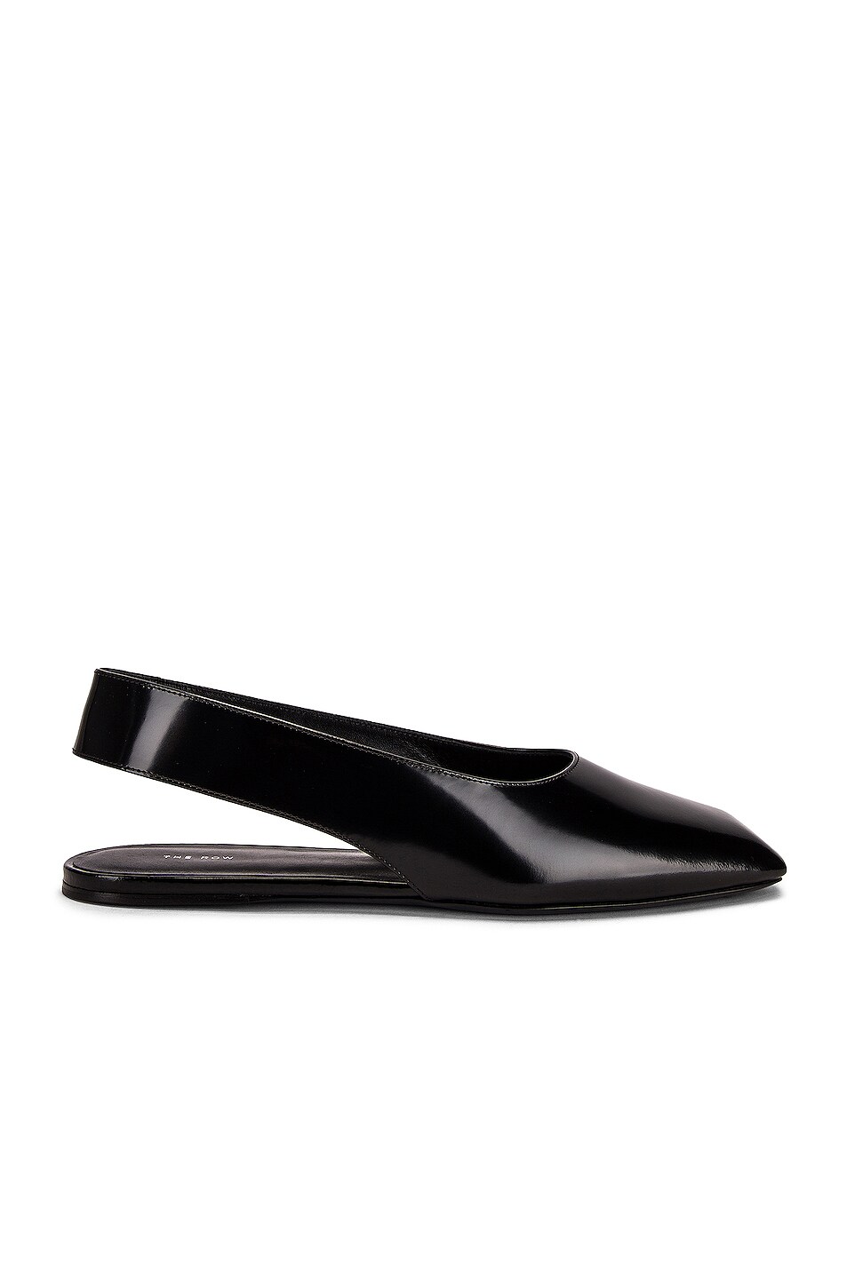 Image 1 of The Row Sharp Flat Sandals in Black