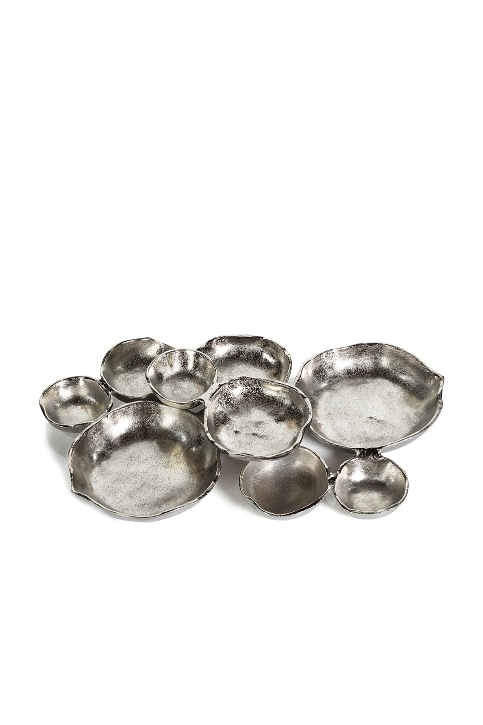 Image 1 of The Favorites Cluster Of Nine Round Serving Bowls in Nickel