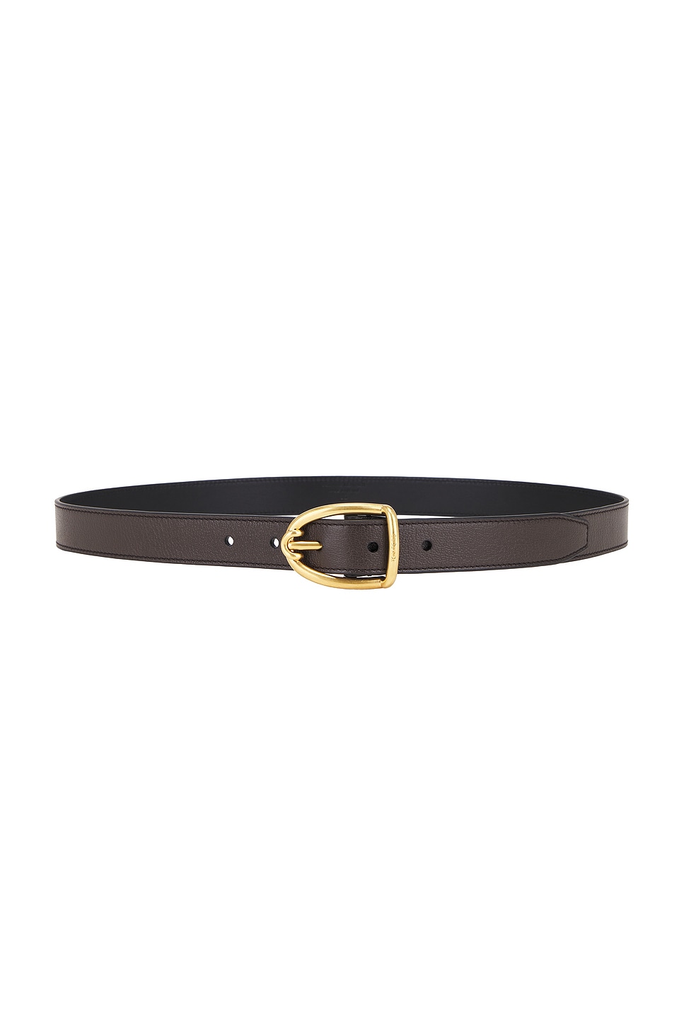 Shop Tom Ford 23mm Angled Buckle Belt In Chocolate