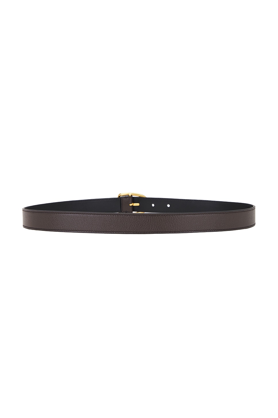 Shop Tom Ford 23mm Angled Buckle Belt In Chocolate