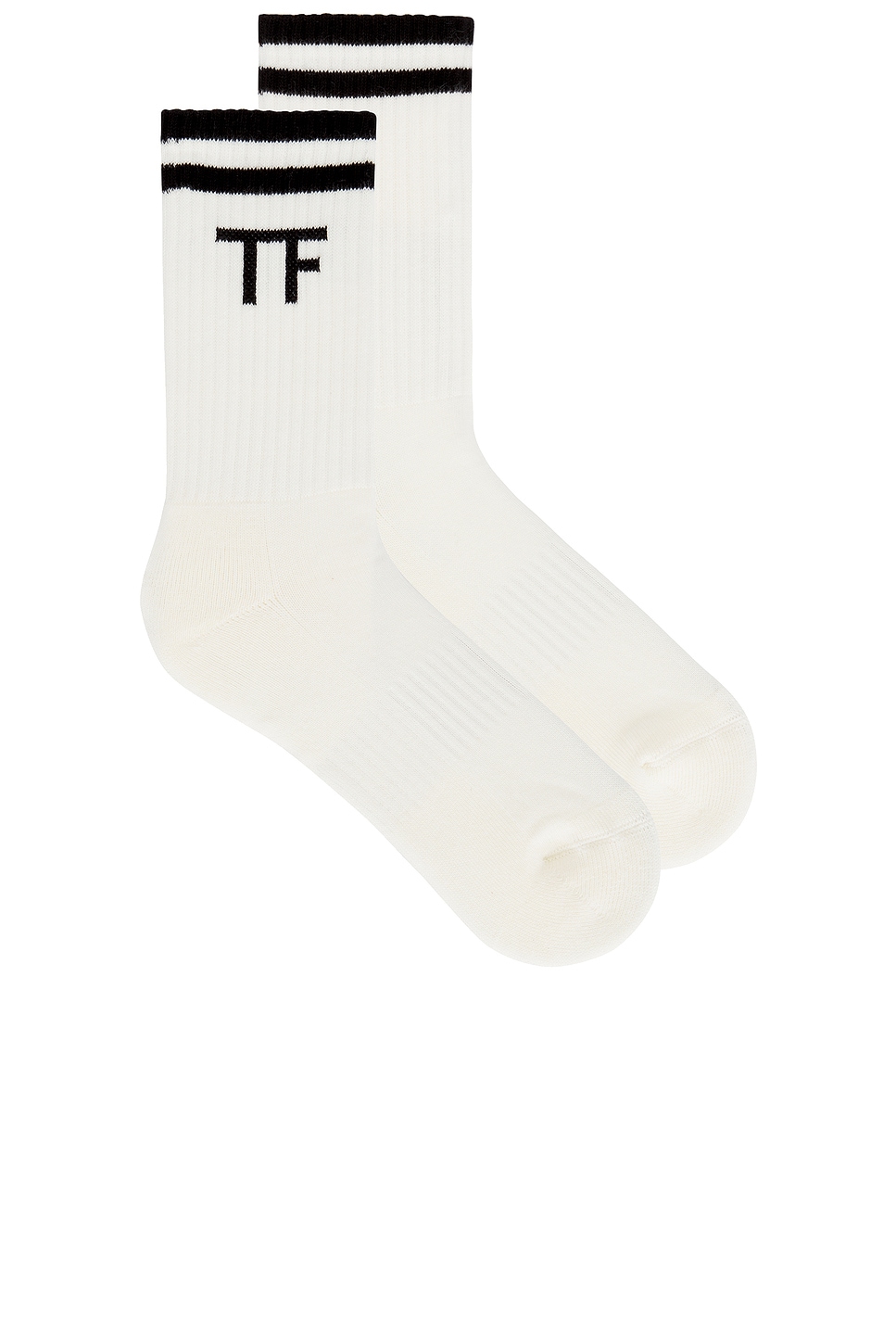 Ribbed Sport Socks in White