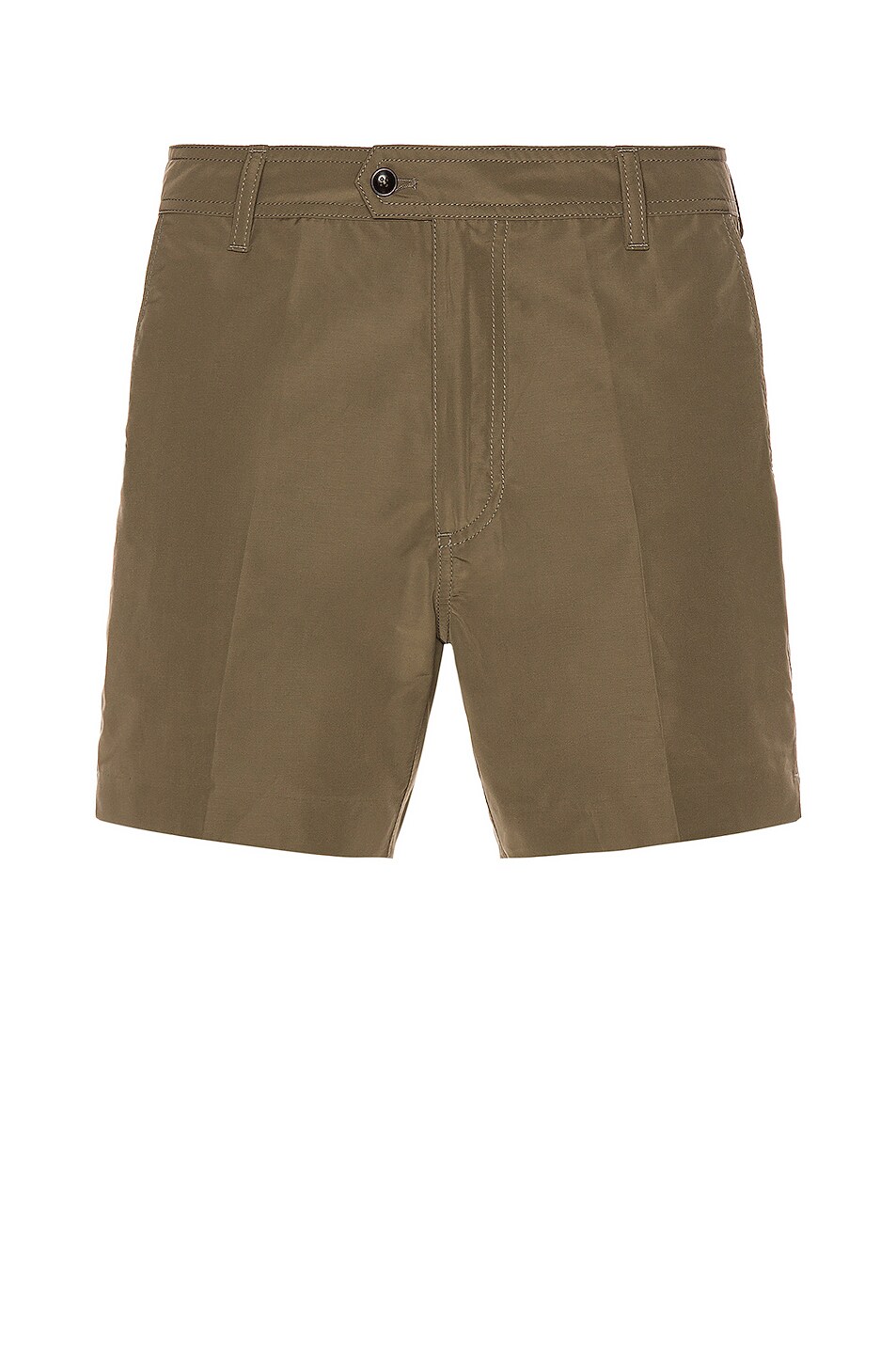 Image 1 of TOM FORD Micro Faille Shorts in Olive