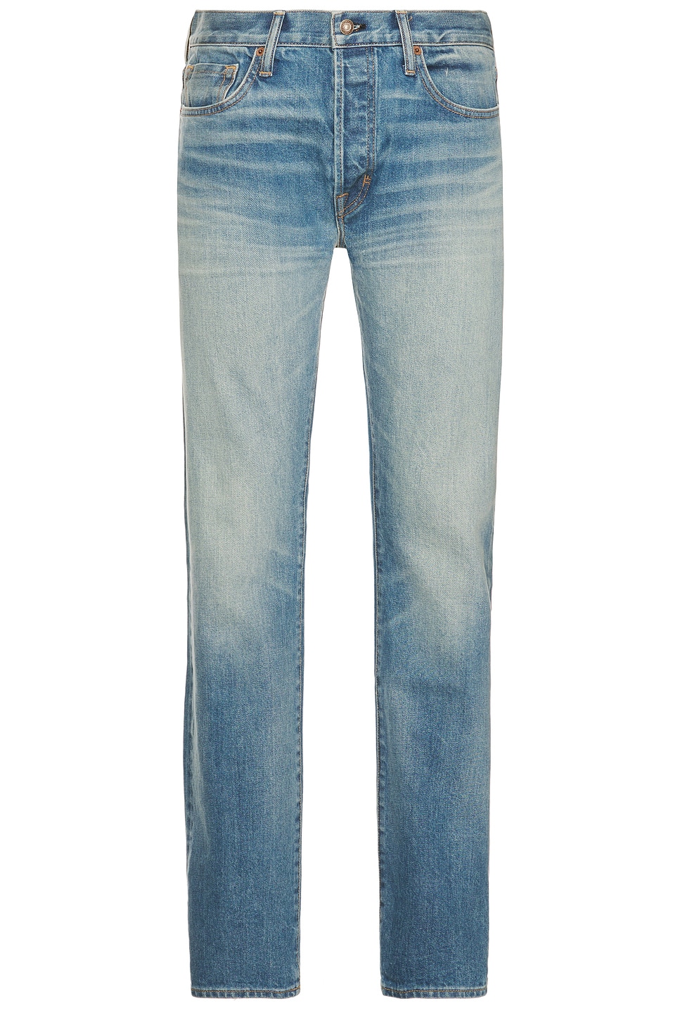 Image 1 of TOM FORD Selvedge Straight Fit Jean in Summer Blue