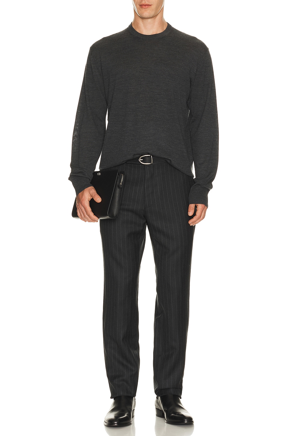 TOM FORD Ultrafine Merino Wool Oversized Crew Neck | Thumbnail 3 TOM FORD Ultrafine Merino Wool Oversized Crew Neck | Thumbnail 3