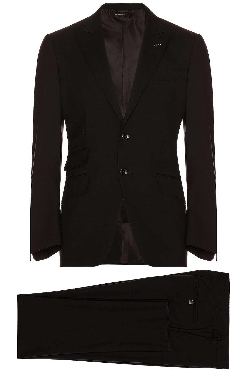 Image 1 of TOM FORD Plain Weave Suit in Black