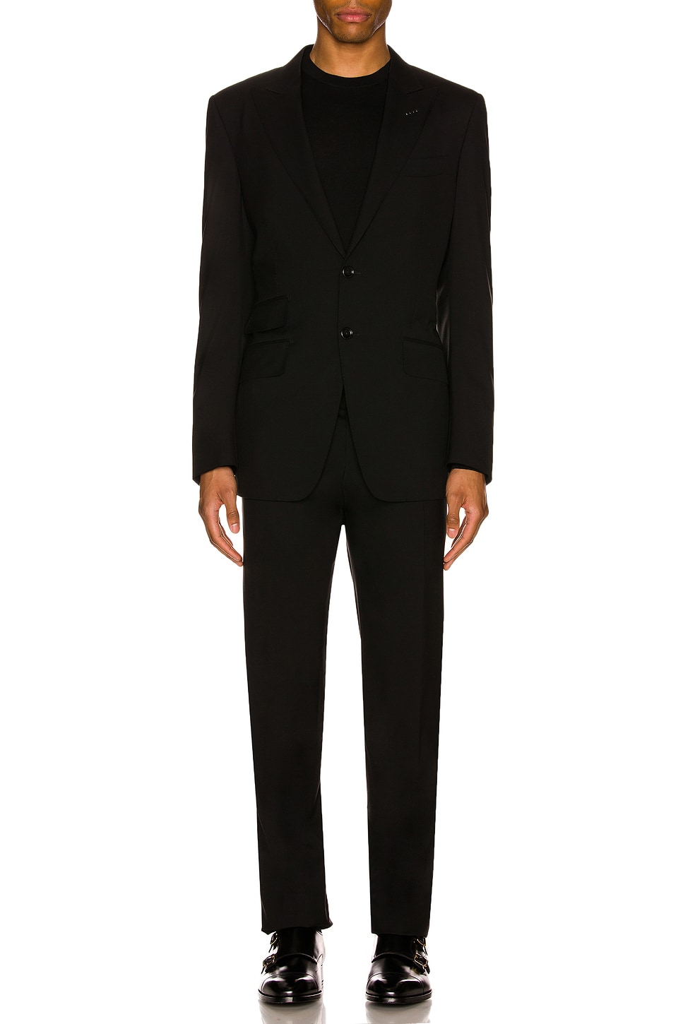 Image 1 of TOM FORD Plain Weave Suit in Black