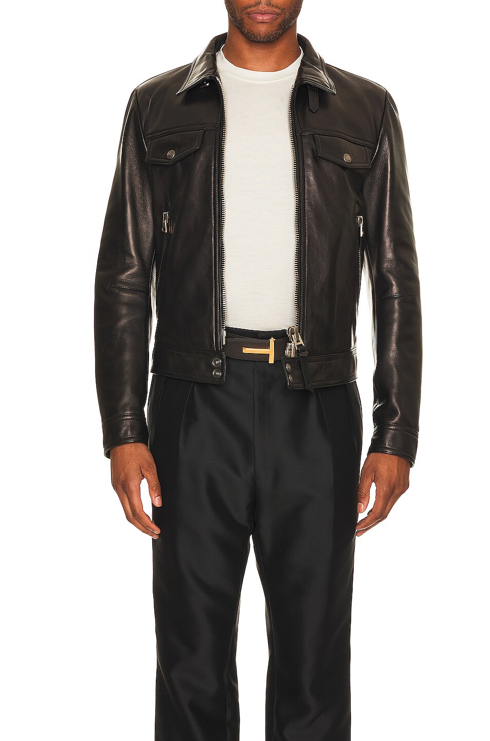 Image 3 of TOM FORD Nappa Vega Jacket in Black