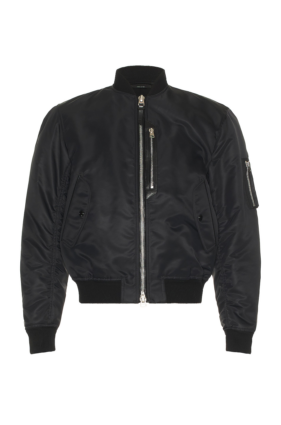 Image 1 of TOM FORD Compact Nylon Bomber in Black