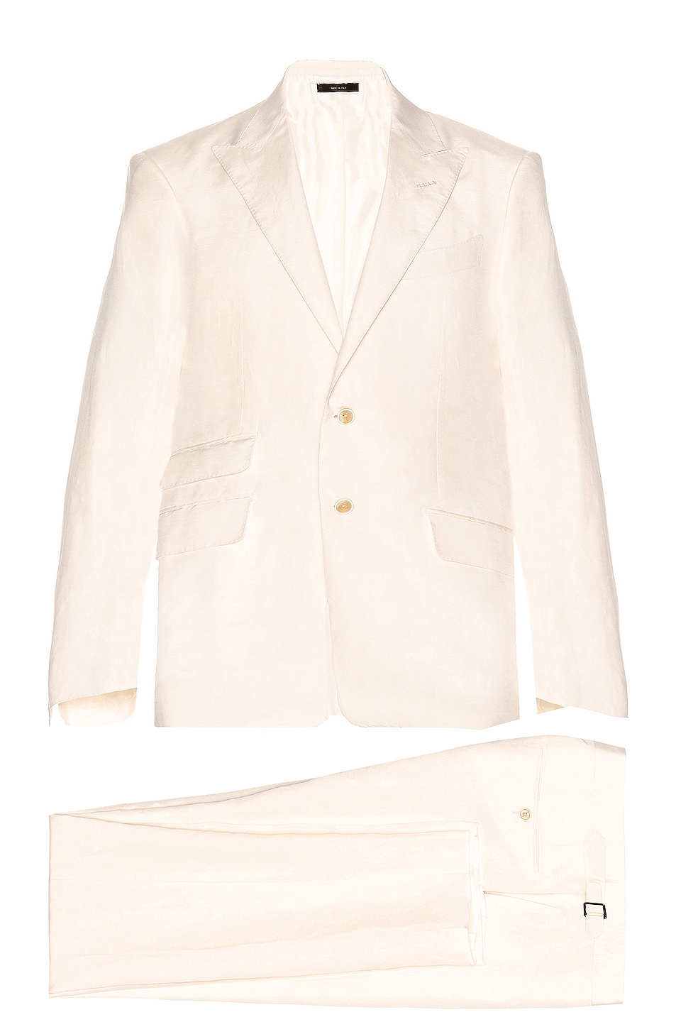 Image 1 of TOM FORD Silk Linen Suit in White