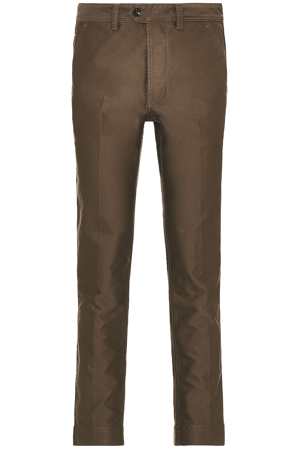 Image 1 of TOM FORD Cotton Satin Workwear Pant in Dark Green