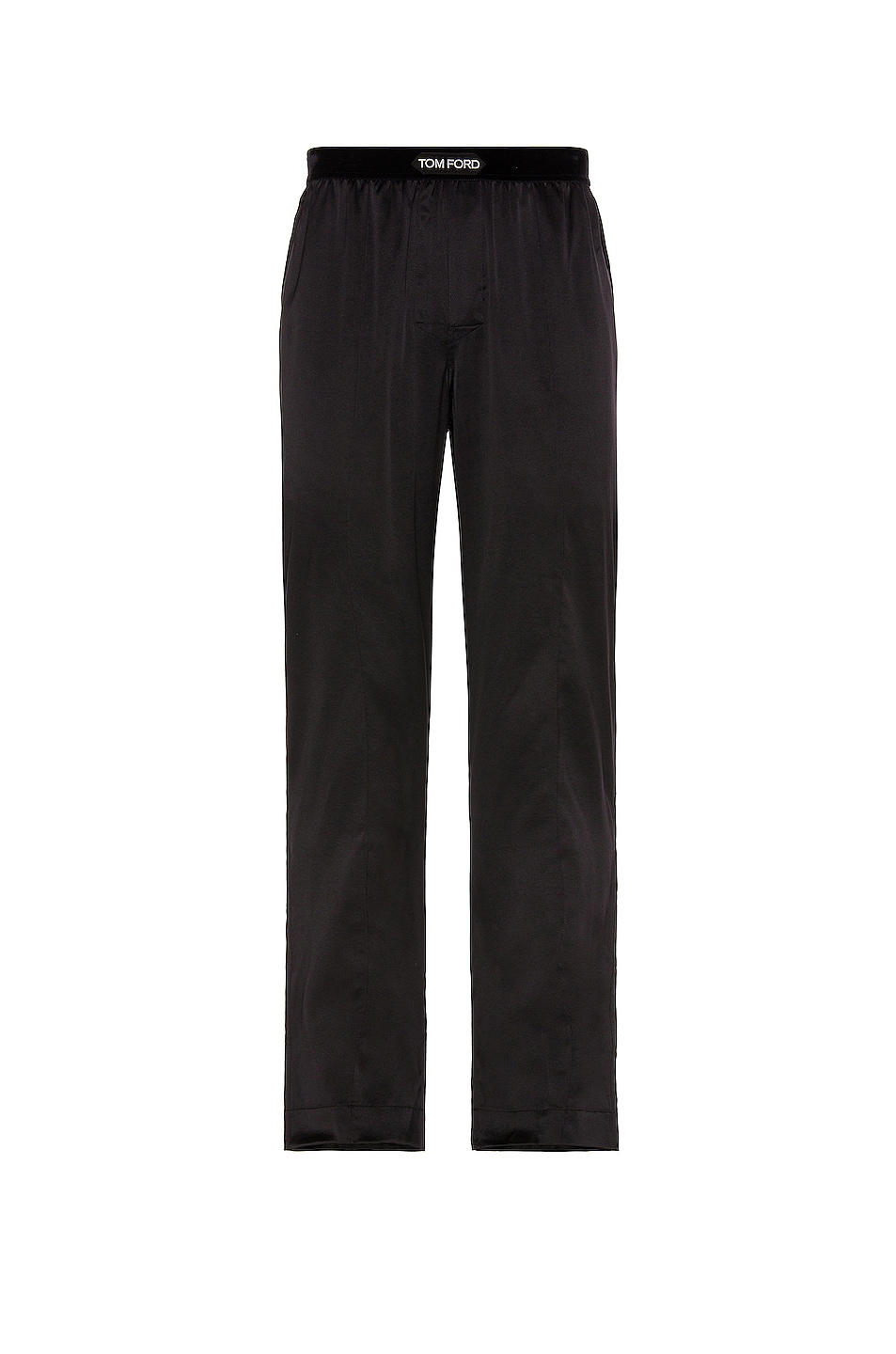 Image 1 of TOM FORD Silk Pajama Pants Wide Leg in Black
