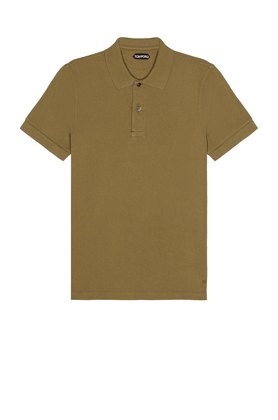 Image 1 of TOM FORD Garment Dyed Polo in Pale Military