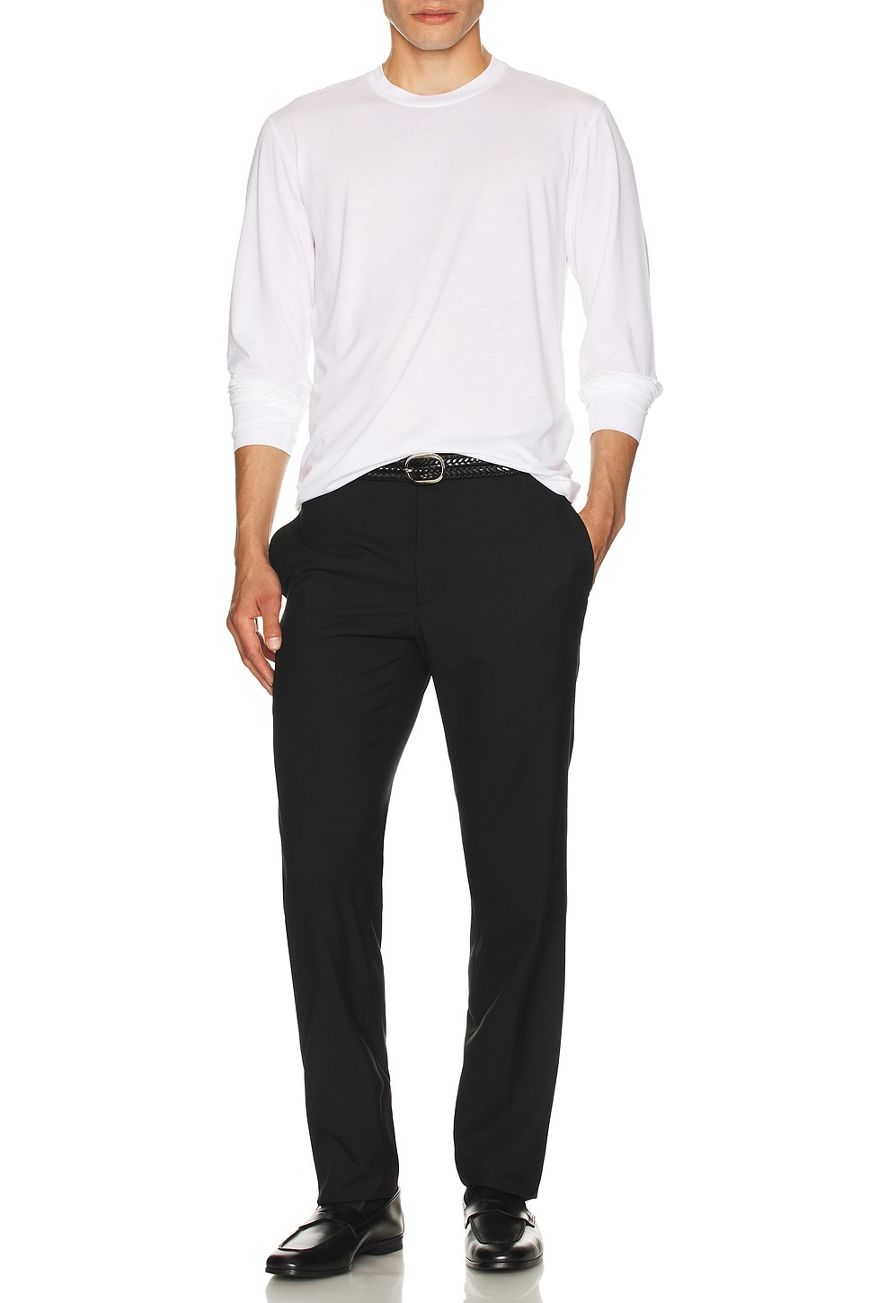 Image 1 of TOM FORD Crew Neck Tee in White