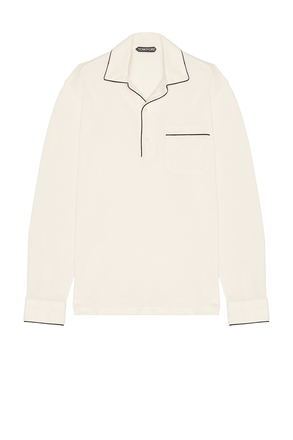 TOM FORD Cotton Silk Piquet Polo | Thumbnail 4