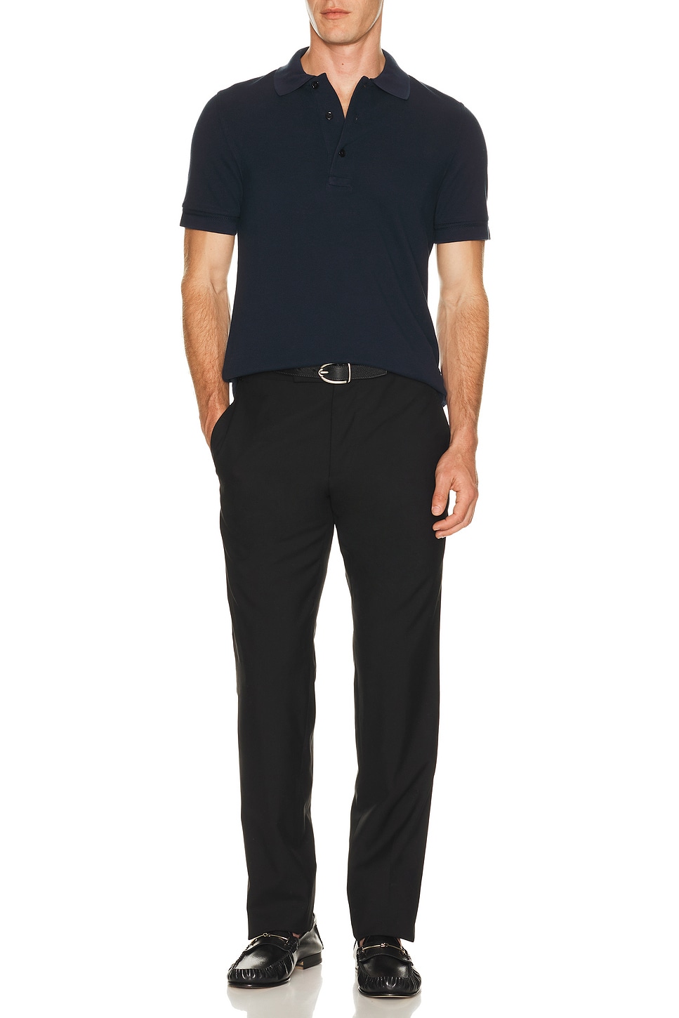 TOM FORD Lyocell Piquet Polo | Thumbnail 3