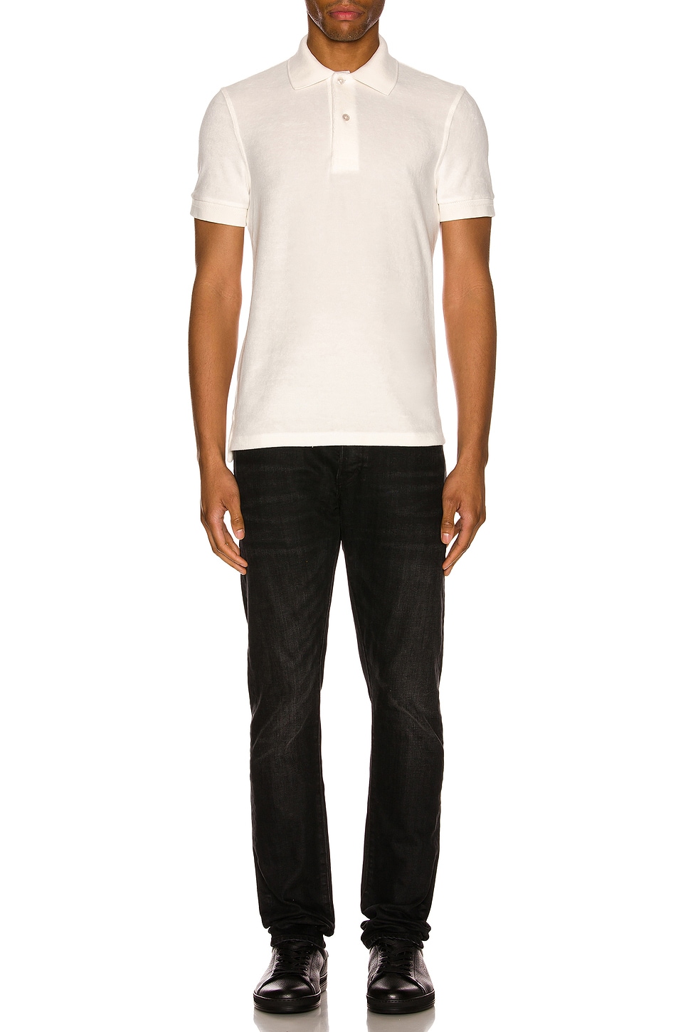 Image 1 of TOM FORD Toweling Polo in White