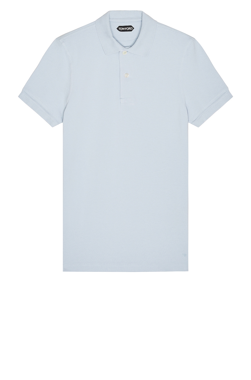 Image 1 of TOM FORD Garment Dyed Polo in Light Blue