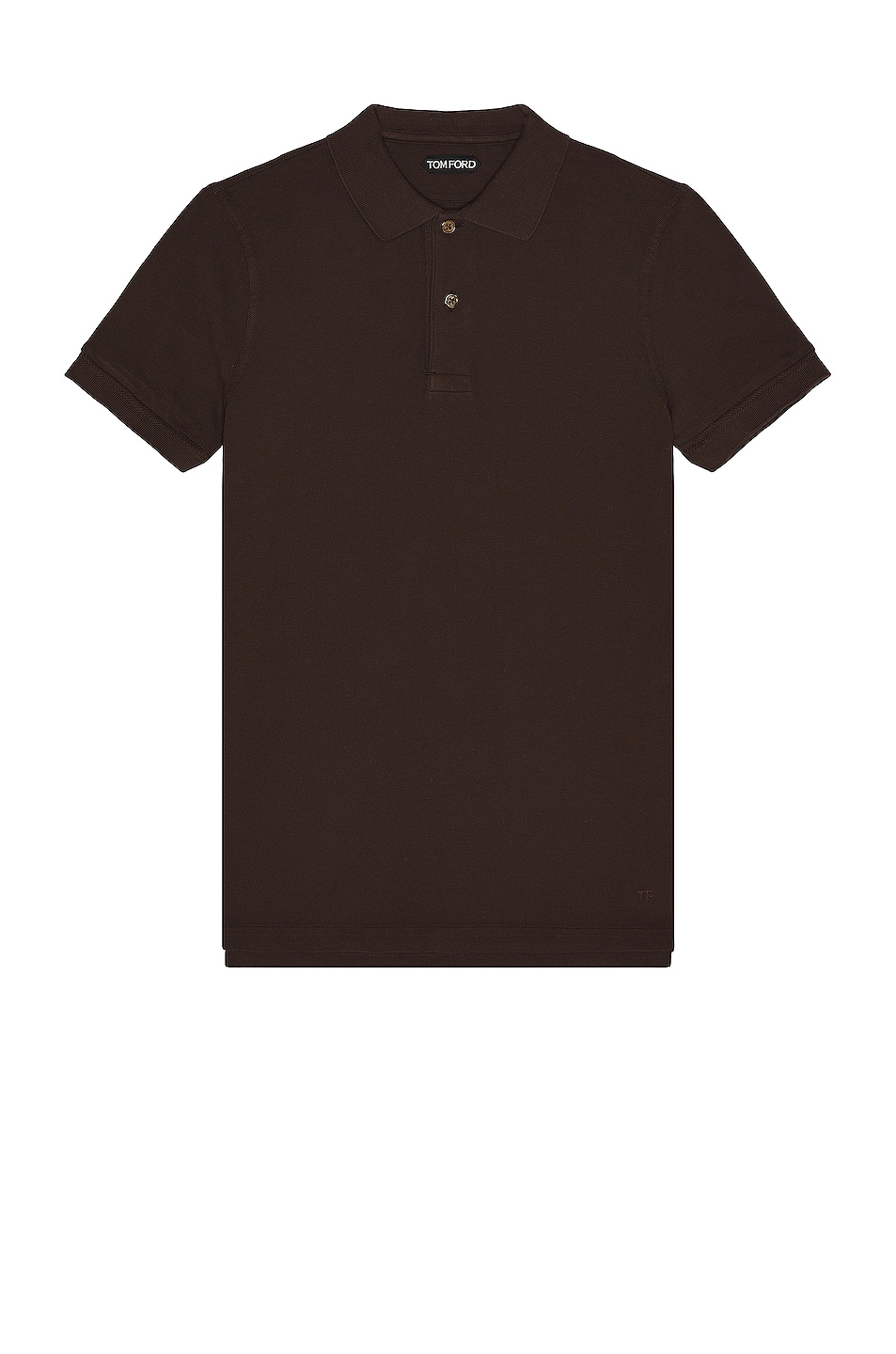 Image 1 of TOM FORD Tennis Piquet Polo in Brown