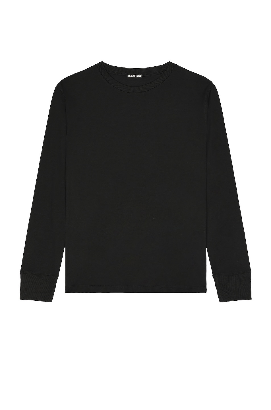 Image 1 of TOM FORD Long Sleeve T-Shirt in Black