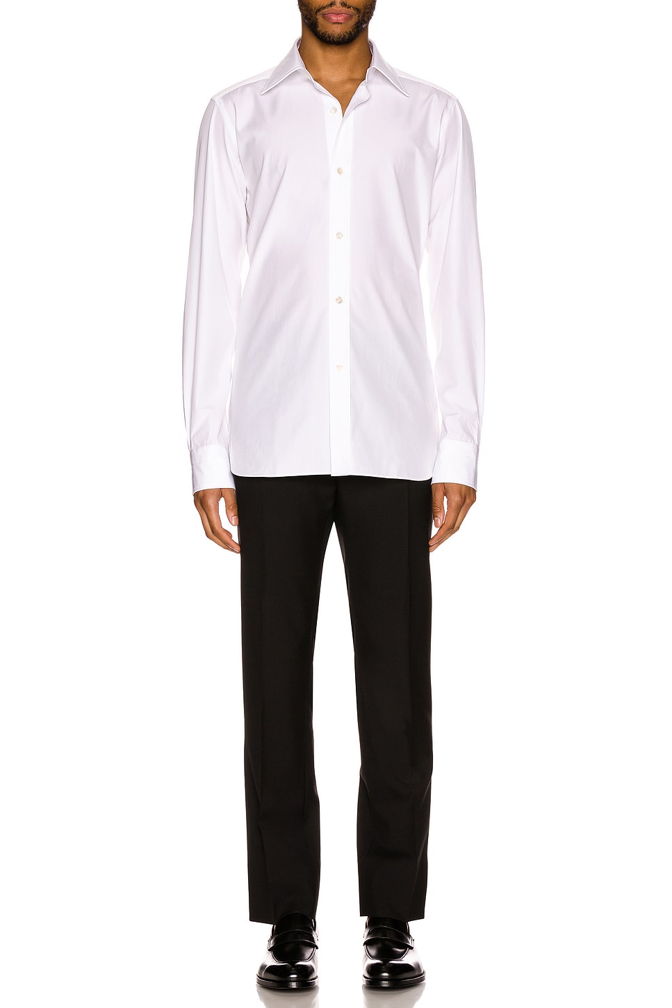 Image 1 of TOM FORD Poplin Day Shirt in White