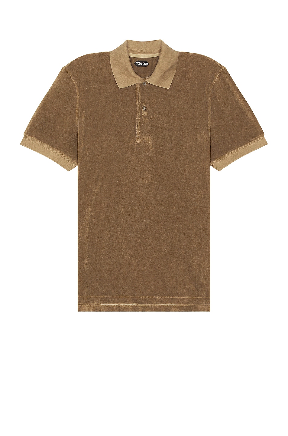 Image 1 of TOM FORD Towelling Ss Polo in Olive