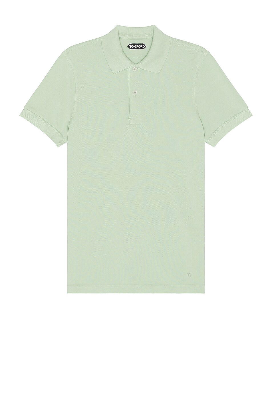 Image 1 of TOM FORD Short Sleeve Polo in Mint