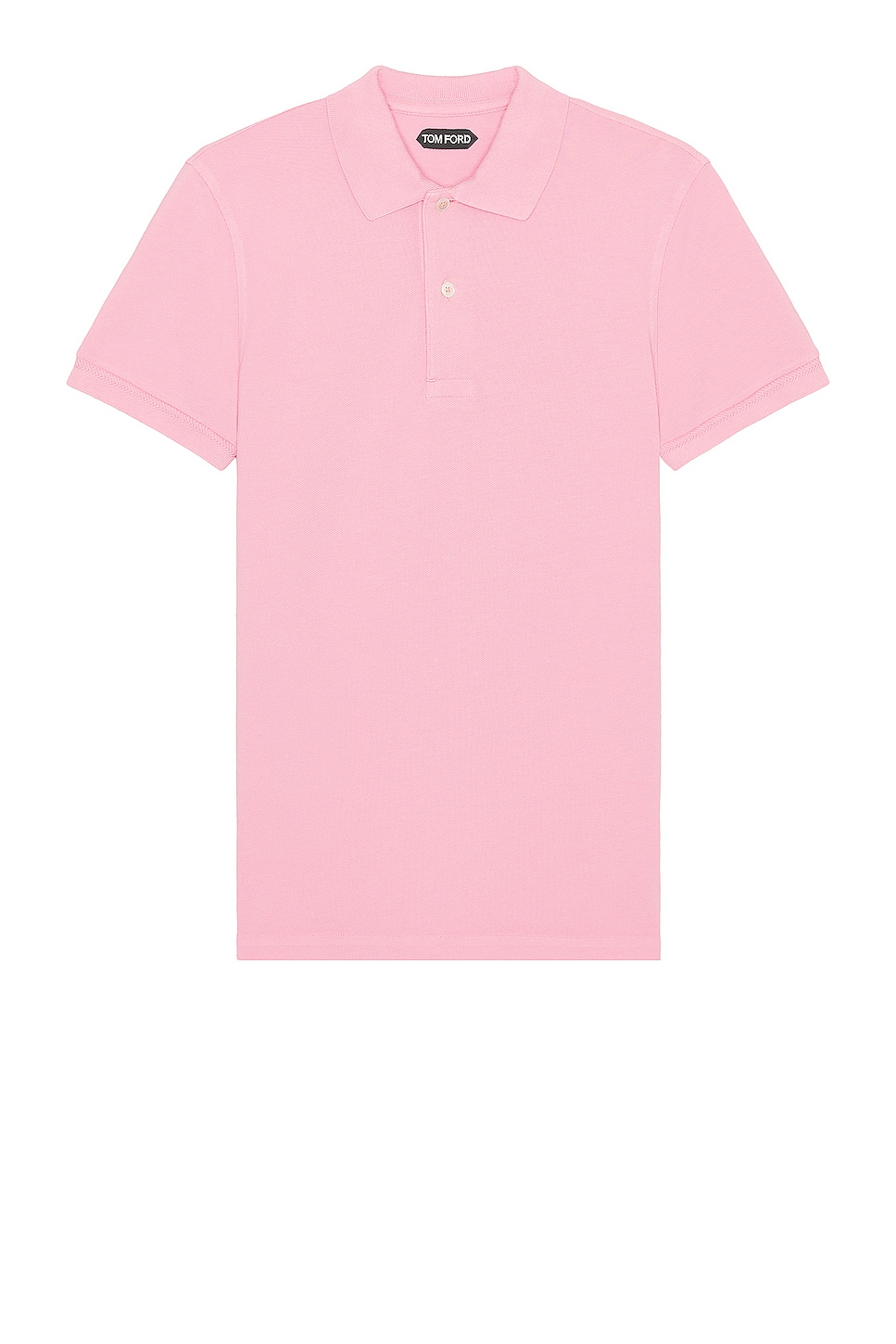 Image 1 of TOM FORD Tennis Piquet Short Sleeve Polo in Pink