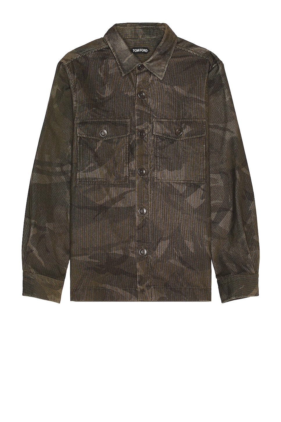 Image 1 of TOM FORD Camo Cord Over Shirt in Combo Camo