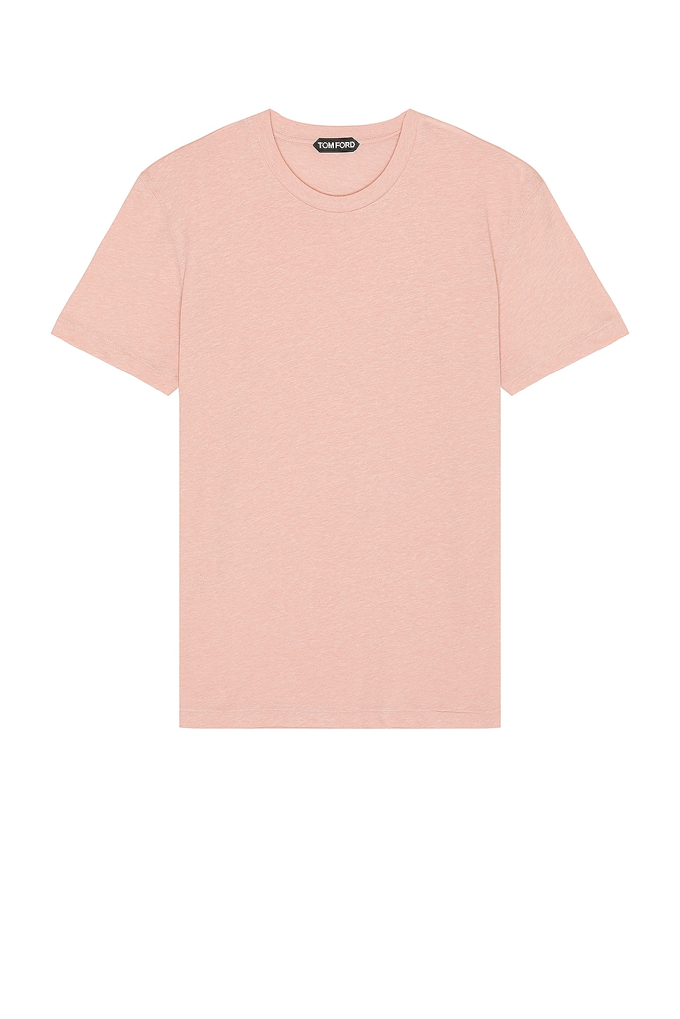 Image 1 of TOM FORD Melange Crew in Soft Peach