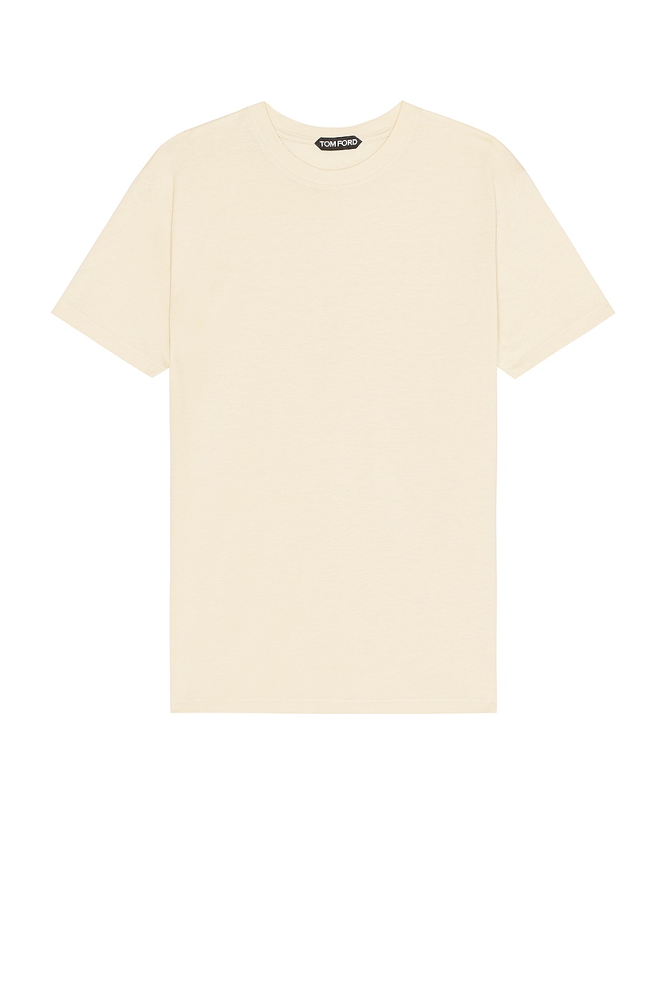 Image 1 of TOM FORD Lyocell Cotton Tee in Champagne