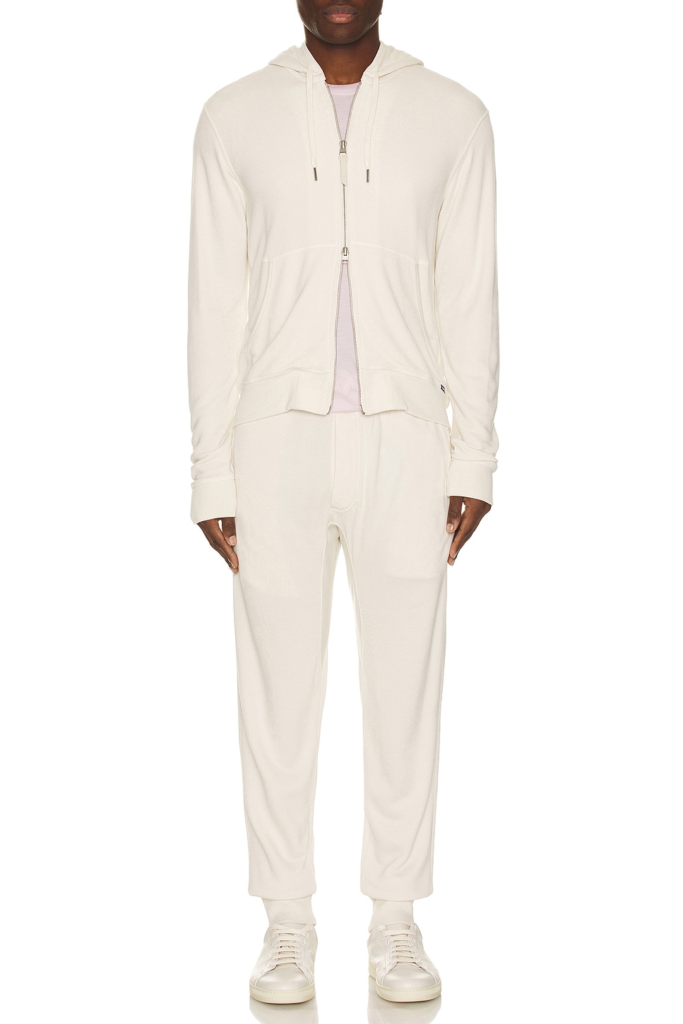 Image 1 of TOM FORD Lyocell Cotton Tee in Pale Lilac