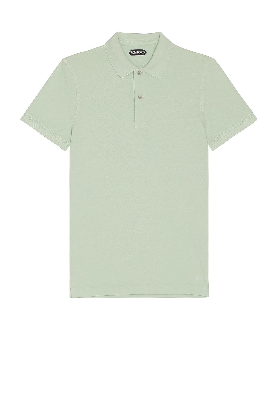 Image 1 of TOM FORD Tennis Piquet Polo in Pale Mint
