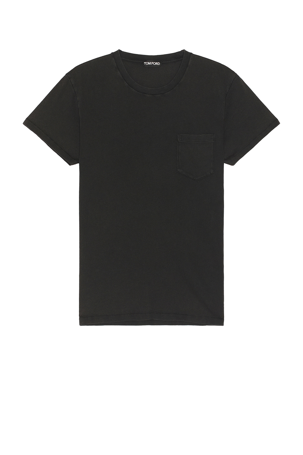 Image 1 of TOM FORD Cold Dye Cotton T-Shirt in Charcoal