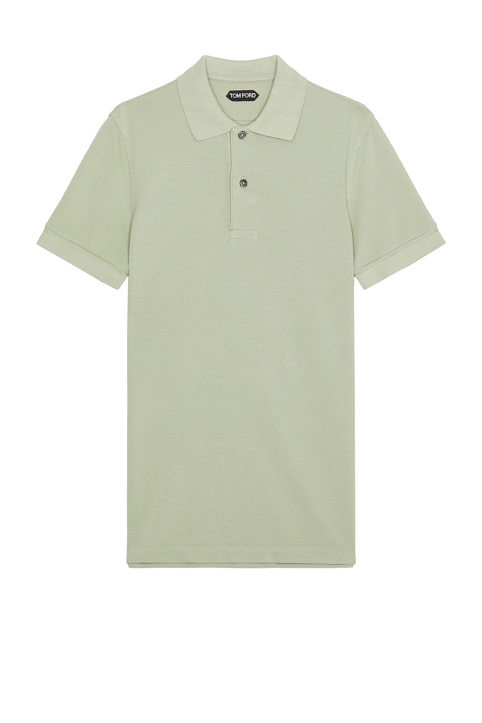 Image 1 of TOM FORD Tennis Piquet Short Sleeve Polo in Menthol