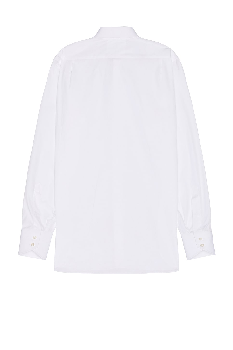 Shop Tom Ford Poplin Classic Fit Shirt In Optical White