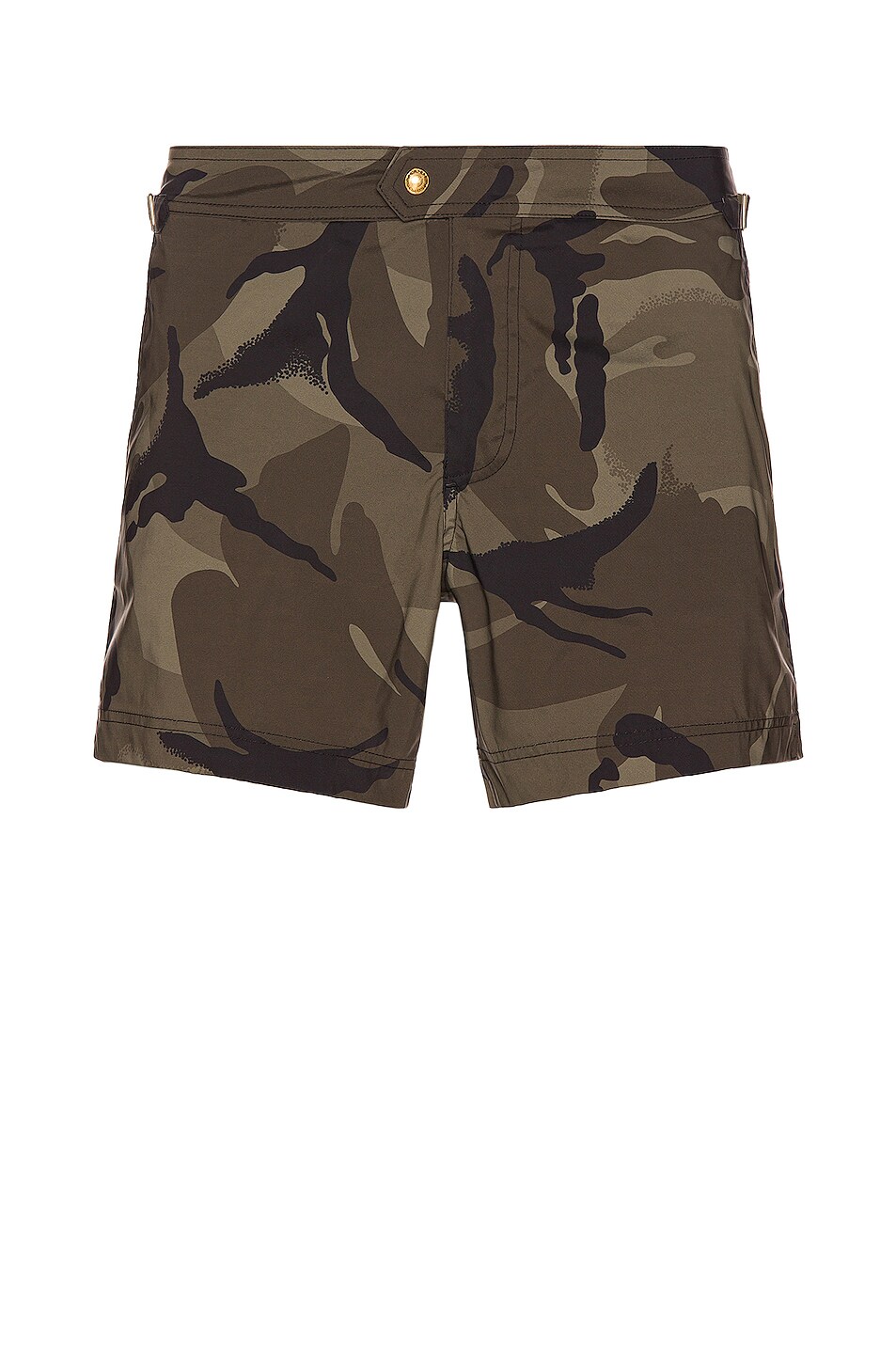 Image 1 of TOM FORD Printed Swim Short in Olive Camo