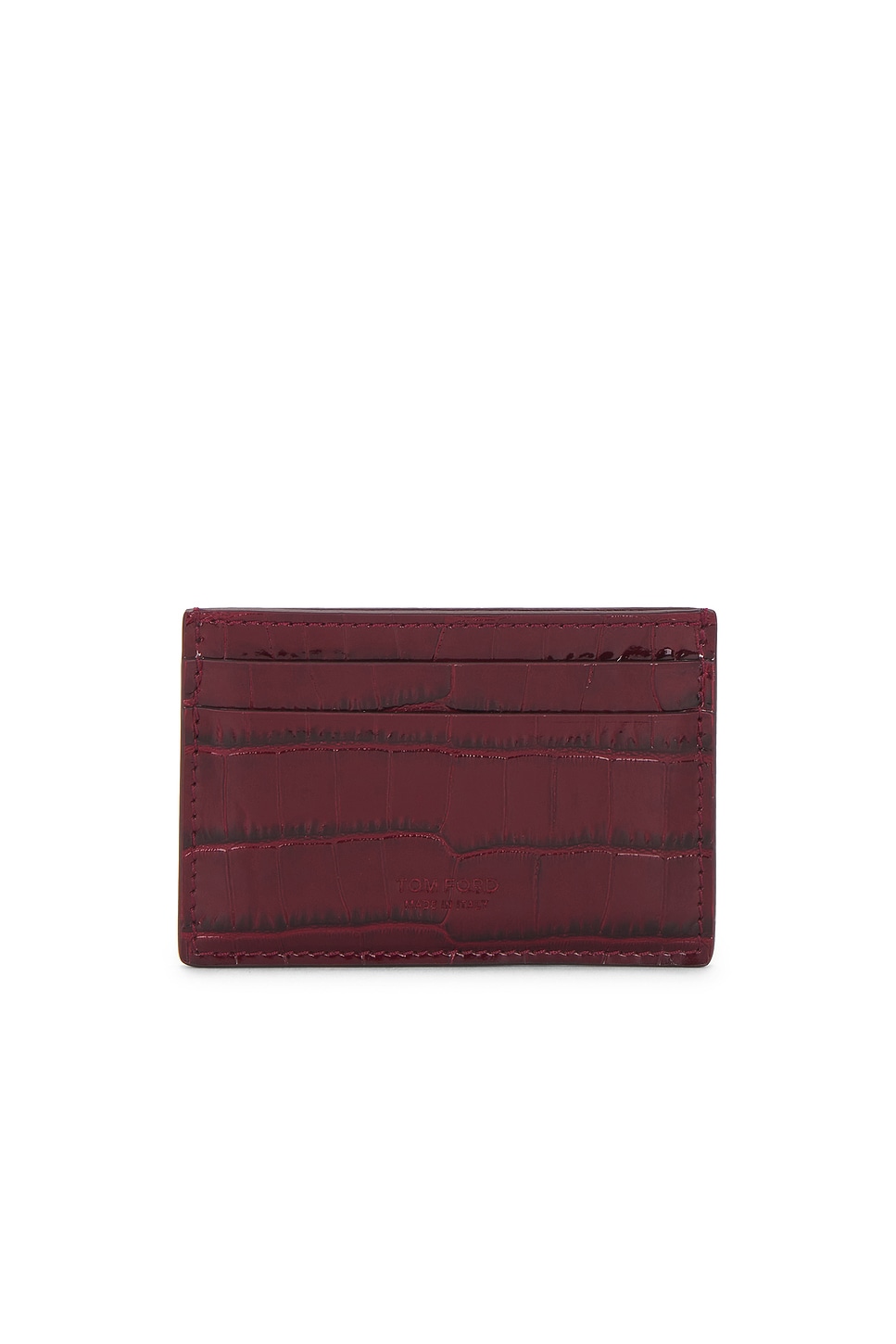 TOM FORD Shiny Printed Croc Exotic Line Classic Card Holder