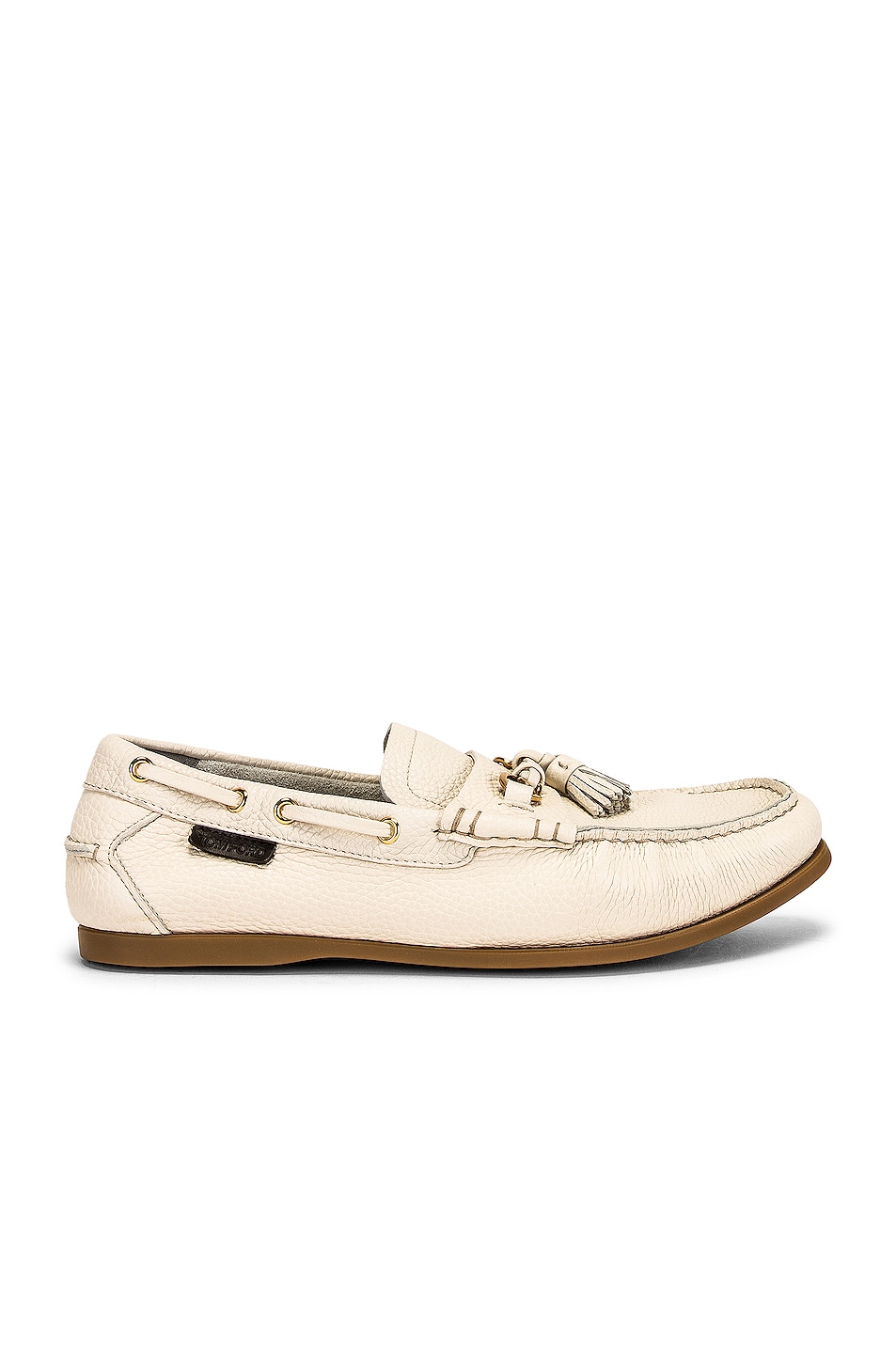 Image 1 of TOM FORD Buttery Large Grain Loafers in Mable