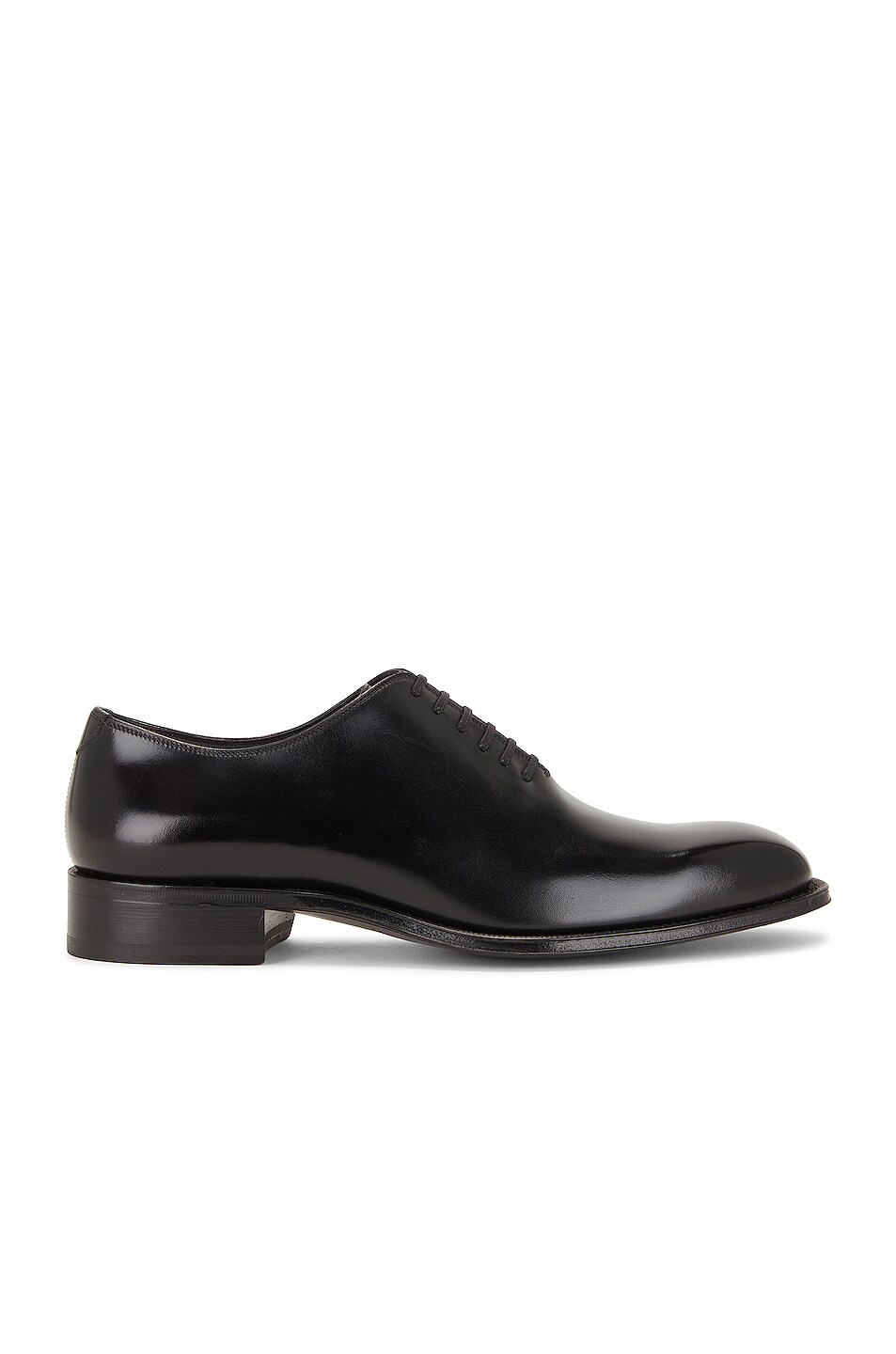 Image 1 of TOM FORD Burnished Leather Lace Up in Black
