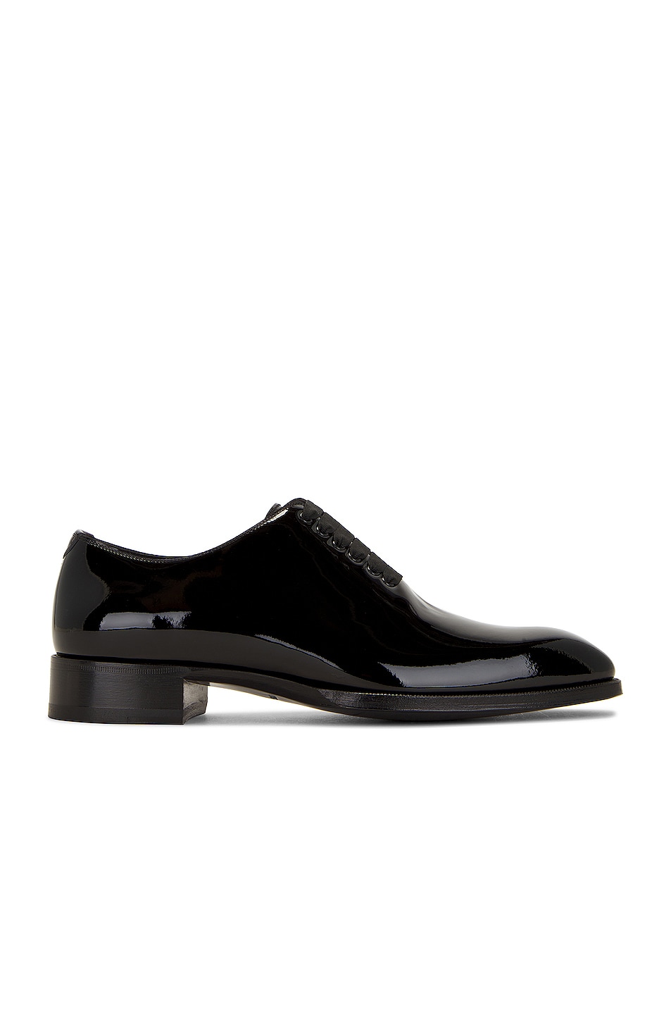 Image 1 of TOM FORD Patent Lace Up in Black