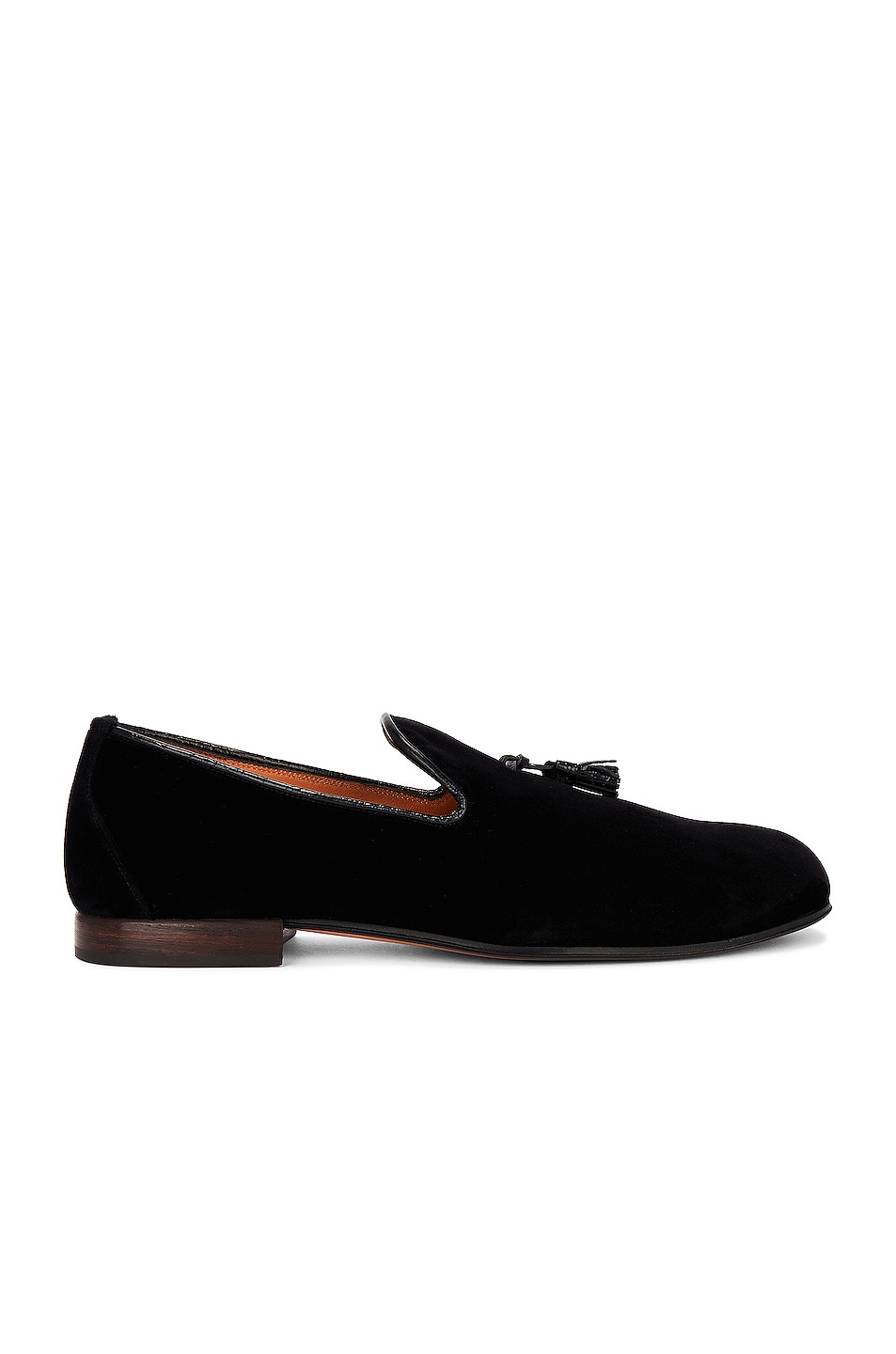 Velvet Loafer in Black