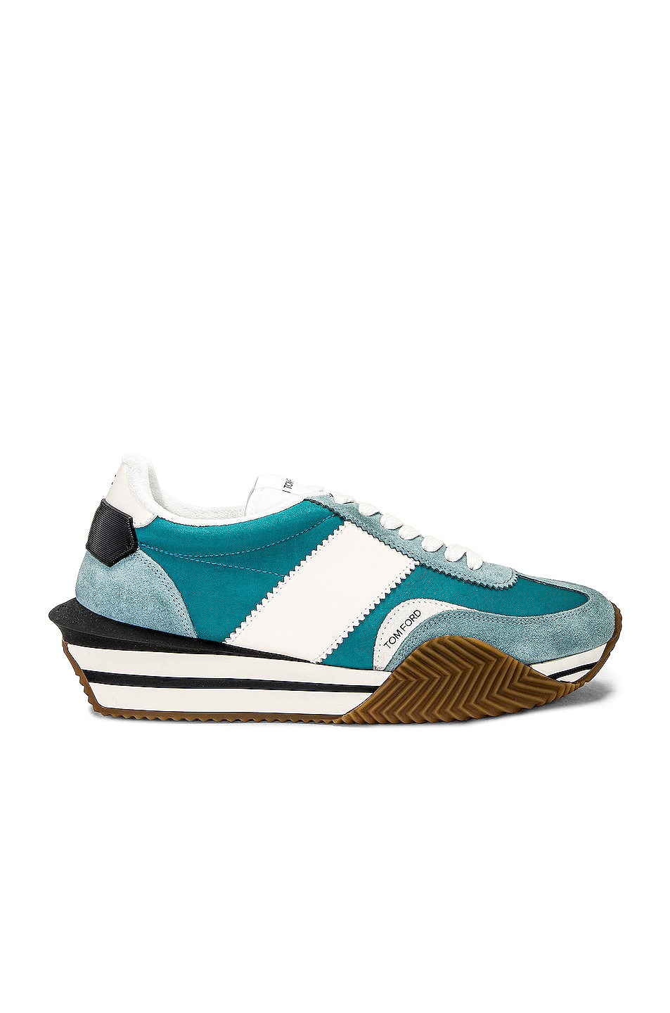 Image 1 of TOM FORD Low Top Sneakers in Sage Green & Cream