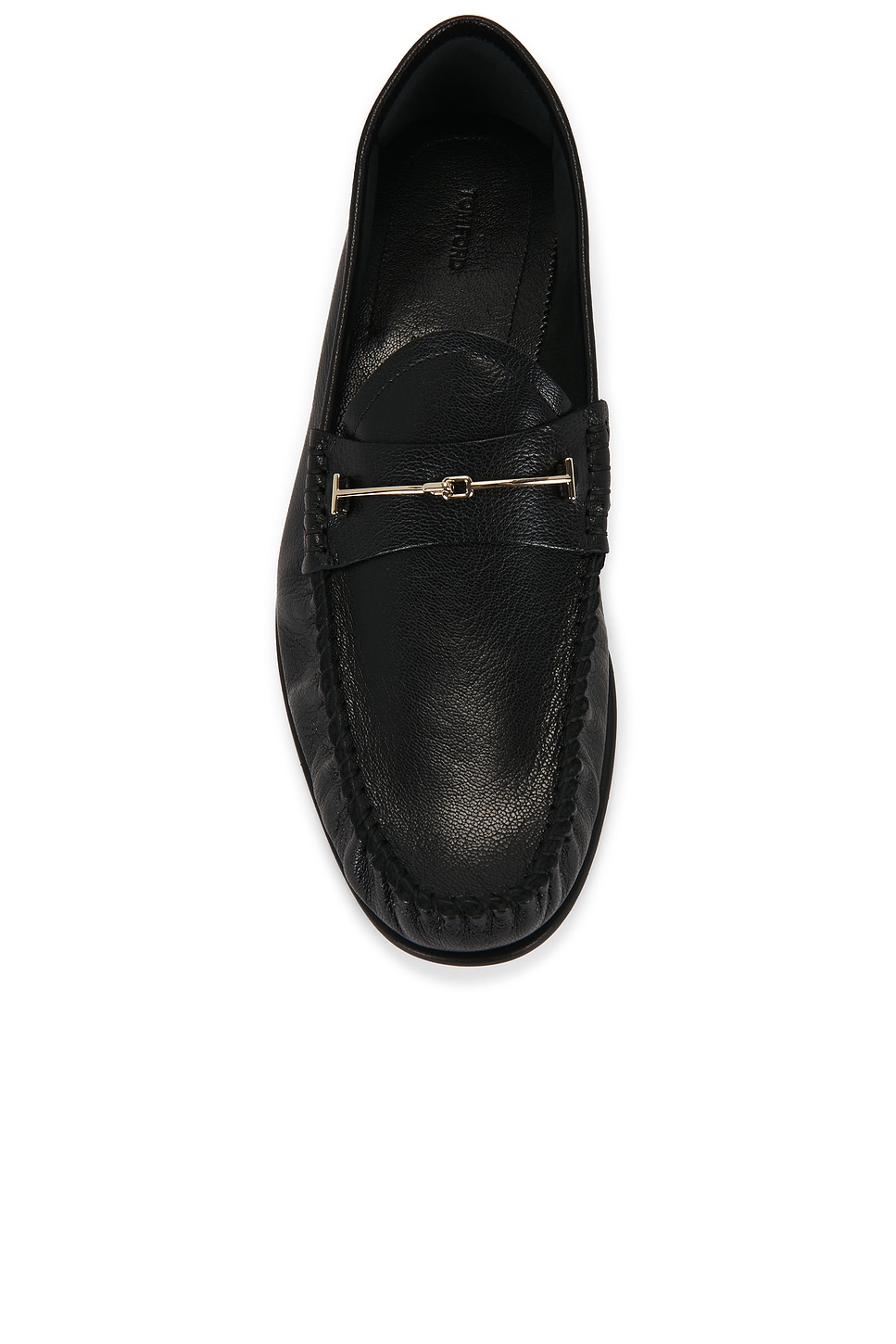 TOM FORD Shiny Goat Leather Double T Hardware Ripley Loafer | Thumbnail 4