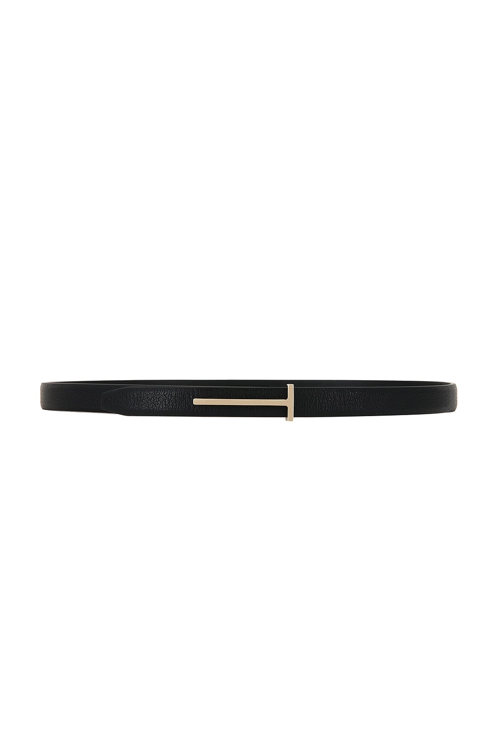 Tom Ford Supple Grain Leather Belt In Black