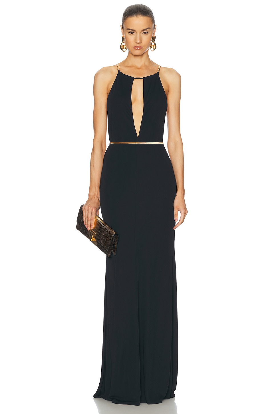Sleeveless Evening Dress in Black