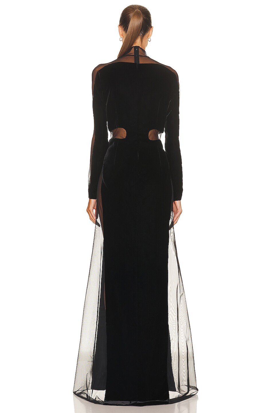 TOM FORD Velvet Evening Dress in Black | FWRD