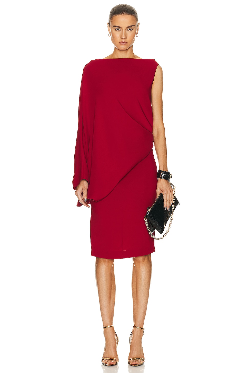 Image 1 of TOM FORD Asymmetric Dress in Red